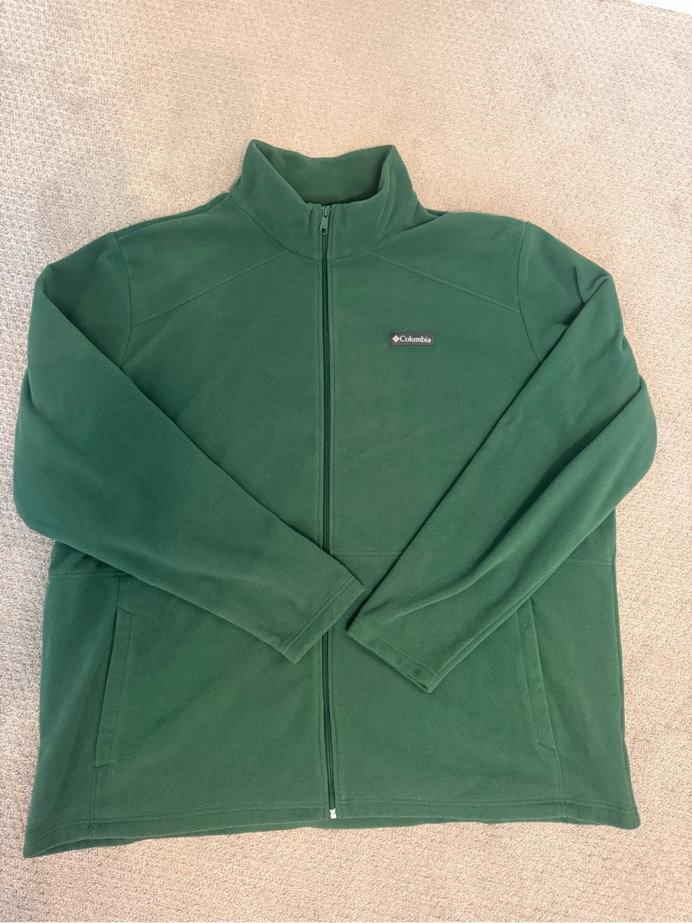 Columbia Men's Deep Green Full-Zip Fleece Jacket